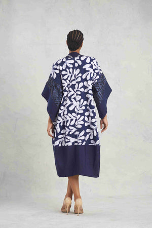Indigo Carbon Kimono